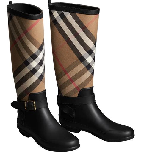 burberry rain boots nordstrom rack|Burberry haymarket rain boots.